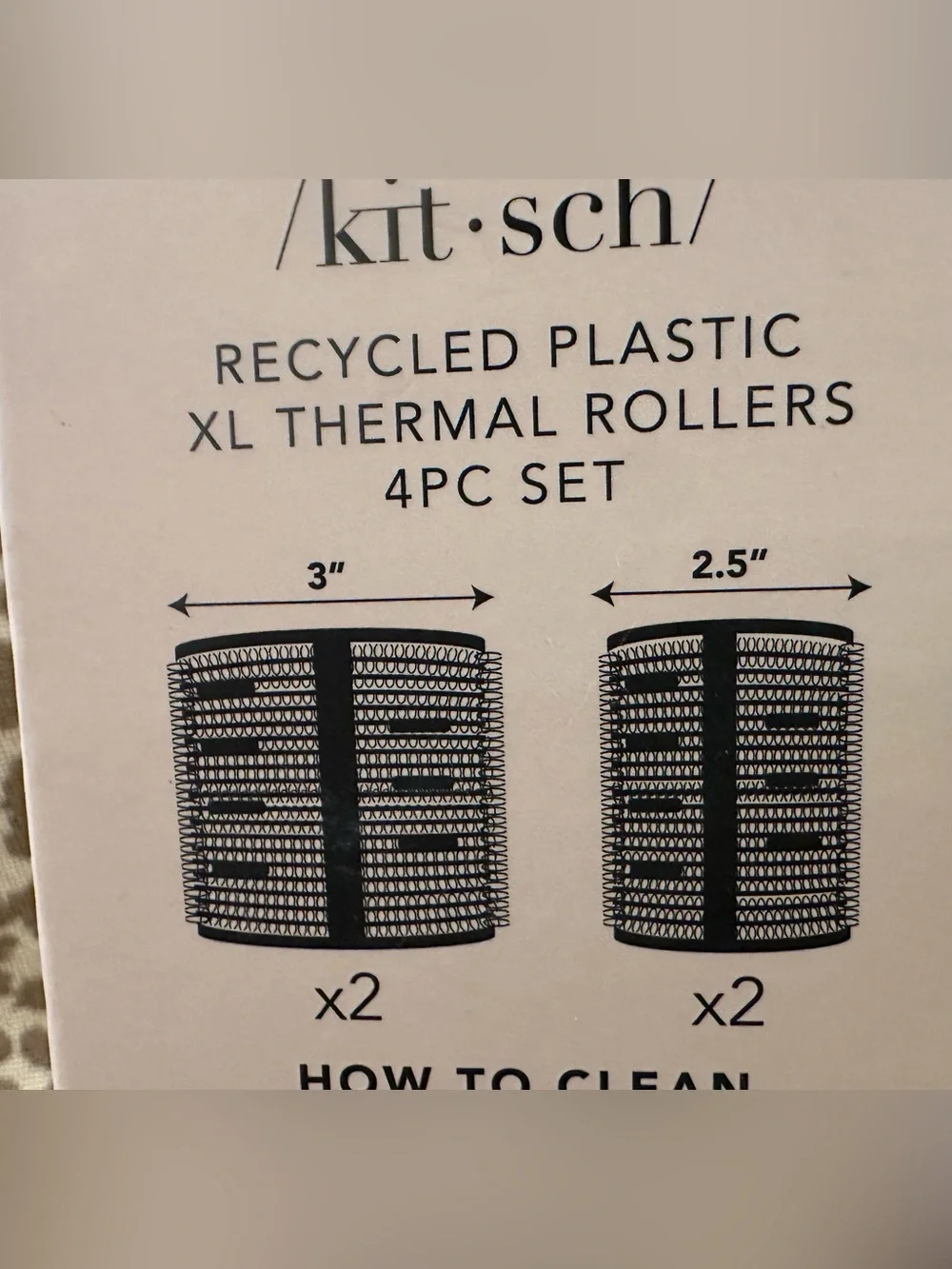 Lot of 2 New in Box Kitsch XL Thermal Rollers~8 Total~$28